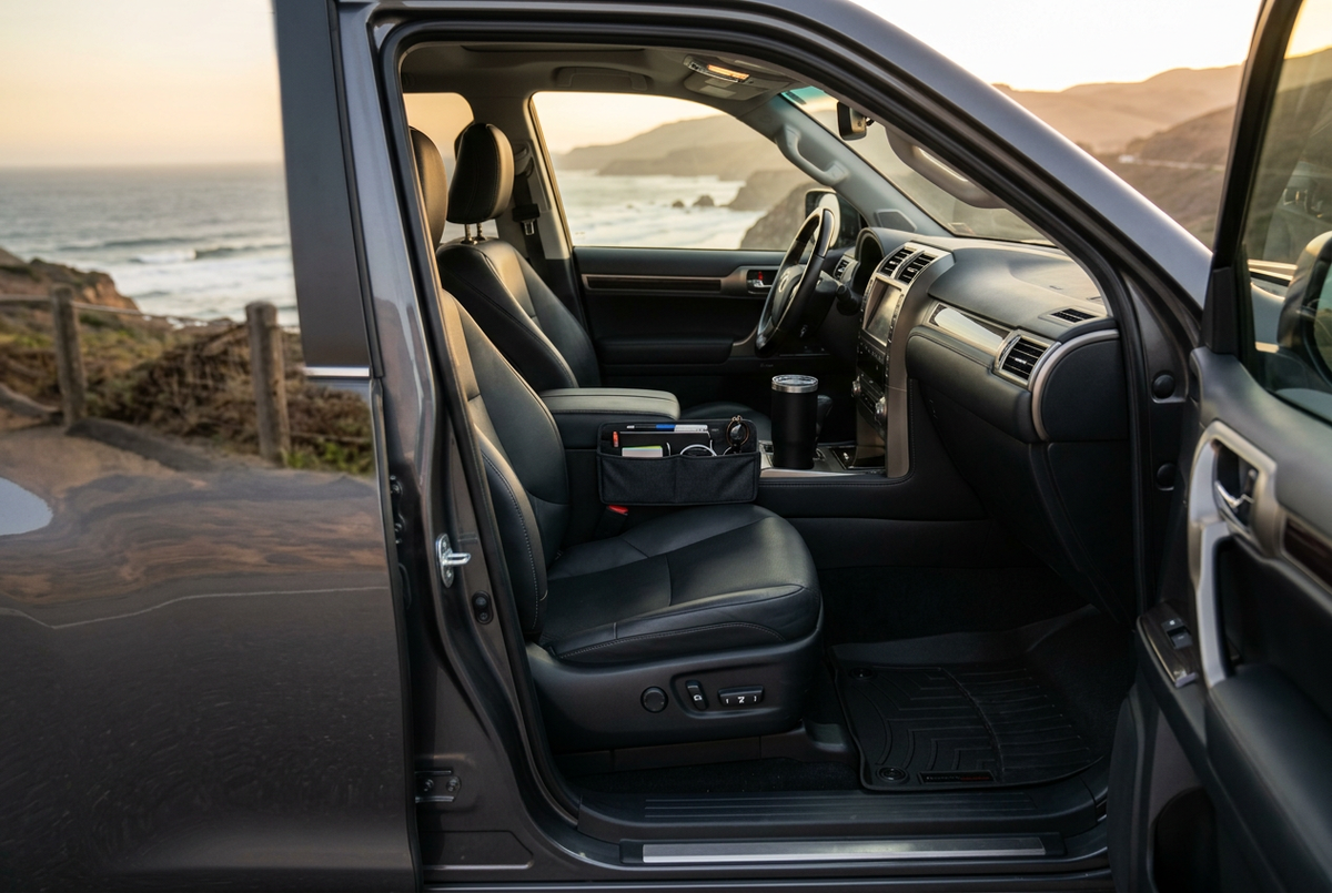 Golden-hour car lifestyle hero